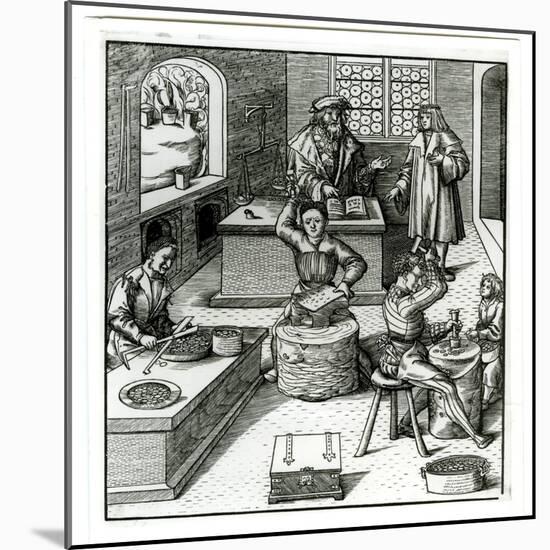 An Early Sixteenth-Century European Mint, from Der Weisskunig-null-Mounted Giclee Print