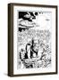 An Early Slammers Promotional Drawing for Malibu Comics - Inks-Walter Simonson-Framed Art Print