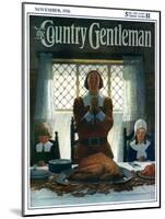 "An Early Thanksgiving," Country Gentleman Cover, November 1, 1926-Newell Convers Wyeth-Mounted Giclee Print