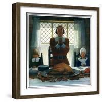 "An Early Thanksgiving,"November 1, 1926-Newell Convers Wyeth-Framed Giclee Print