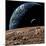 An Earth-Like Planet in Deep Space with an Orbiting Moon-null-Mounted Premium Giclee Print