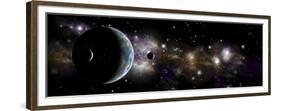 An Earth-Like Planet with a Pair of Moons in Orbit-null-Framed Premium Giclee Print
