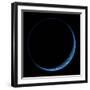 An Earth-Like Planet with its Atmosphere Illuminated by a Nearby Star-null-Framed Art Print