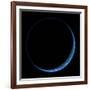 An Earth-Like Planet with its Atmosphere Illuminated by a Nearby Star-null-Framed Art Print