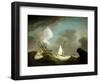 An East India Trading Company Ship and a British Royal Yacht-Peter Monamy-Framed Giclee Print