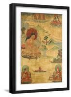 An East Tibetan Thang.ka Depicting Mi.La.Ras.Pa, 19th Century-null-Framed Giclee Print