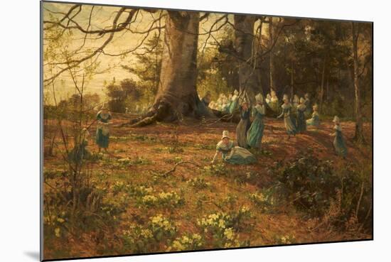 An Easter Holiday, the Children of Bloomsbury Parochial School in a Wood at Watford, 1874-James Aumonier-Mounted Giclee Print