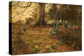 An Easter Holiday, the Children of Bloomsbury Parochial School in a Wood at Watford, 1874-James Aumonier-Stretched Canvas