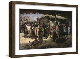 An Easter Prayer, 1887-1888-Vladimir Yegorovich Makovsky-Framed Giclee Print