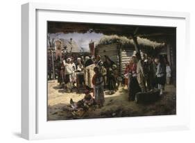 An Easter Prayer, 1887-1888-Vladimir Yegorovich Makovsky-Framed Giclee Print