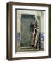 An Eastern Doorway: at the Moslem Chief's Door, 1887-Raphael Von Ambros-Framed Giclee Print