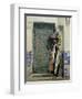 An Eastern Doorway: at the Moslem Chief's Door, 1887-Raphael Von Ambros-Framed Giclee Print