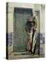 An Eastern Doorway: at the Moslem Chief's Door, 1887-Raphael Von Ambros-Stretched Canvas