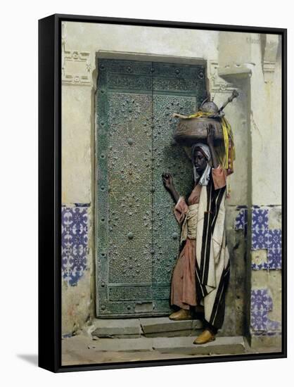 An Eastern Doorway: at the Moslem Chief's Door, 1887-Raphael Von Ambros-Framed Stretched Canvas