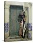 An Eastern Doorway: at the Moslem Chief's Door, 1887-Raphael Von Ambros-Stretched Canvas