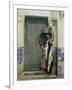 An Eastern Doorway: at the Moslem Chief's Door, 1887-Raphael Von Ambros-Framed Giclee Print