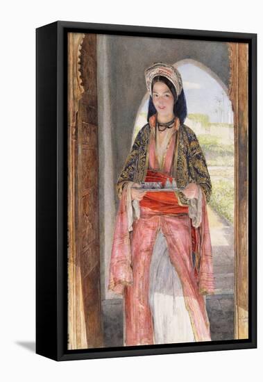 An Eastern Girl Carrying a Tray, 1859-John Frederick Lewis-Framed Stretched Canvas