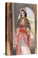 An Eastern Girl Carrying a Tray, 1859-John Frederick Lewis-Stretched Canvas