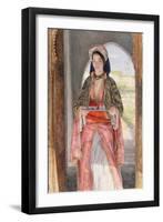 An Eastern Girl Carrying a Tray, 1859-John Frederick Lewis-Framed Giclee Print