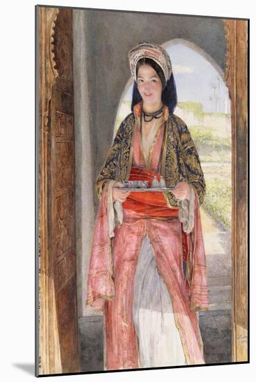 An Eastern Girl Carrying a Tray, 1859-John Frederick Lewis-Mounted Giclee Print