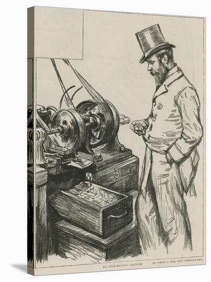 An Edge-Rolling Machine at the Royal Mint-Charles Paul Renouard-Stretched Canvas