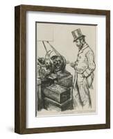 An Edge-Rolling Machine at the Royal Mint-Charles Paul Renouard-Framed Giclee Print