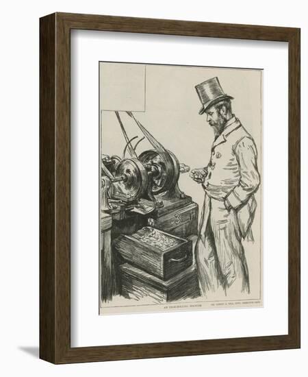 An Edge-Rolling Machine at the Royal Mint-Charles Paul Renouard-Framed Giclee Print