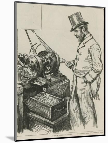 An Edge-Rolling Machine at the Royal Mint-Charles Paul Renouard-Mounted Giclee Print