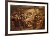 An Edinburgh Flower Market, Circa 1899-John Brett-Framed Giclee Print