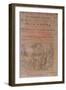 An Edition of the Novel Don Quixote-Miguel De Cervantes Y Saavedra-Framed Giclee Print