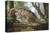 An Edmarka Rex Finds Out That His Nest Has Died Due to Flooding of the Forest-null-Stretched Canvas