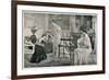 An Edwardian Lady Is 'At Home' to Her Friends-null-Framed Premium Giclee Print