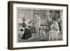 An Edwardian Lady Is 'At Home' to Her Friends-null-Framed Art Print