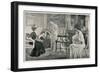 An Edwardian Lady Is 'At Home' to Her Friends-null-Framed Art Print