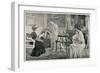 An Edwardian Lady Is 'At Home' to Her Friends-null-Framed Art Print