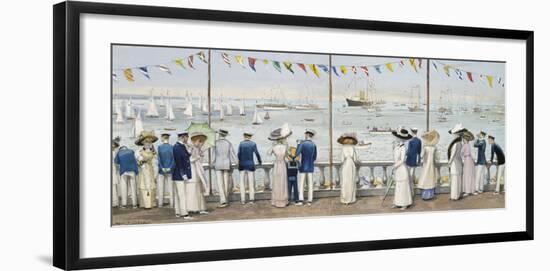 An Edwardian Season - Cowes Regatta-John S Goodall-Framed Premium Giclee Print