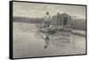 An Eel-catcher's home-Peter Henry Emerson-Framed Stretched Canvas