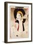 An Egret Girl, Thirty-Six Transformations-Yoshitoshi Tsukioka-Framed Giclee Print