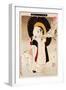 An Egret Girl, Thirty-Six Transformations-Yoshitoshi Tsukioka-Framed Giclee Print