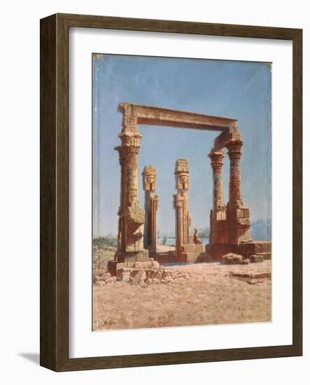 An Egypt Temple Ruin-Vasili Vasilyevich Vereshchagin-Framed Giclee Print