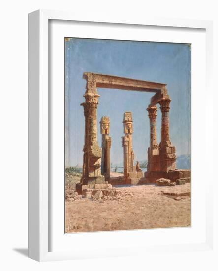 An Egypt Temple Ruin-Vasili Vasilyevich Vereshchagin-Framed Giclee Print