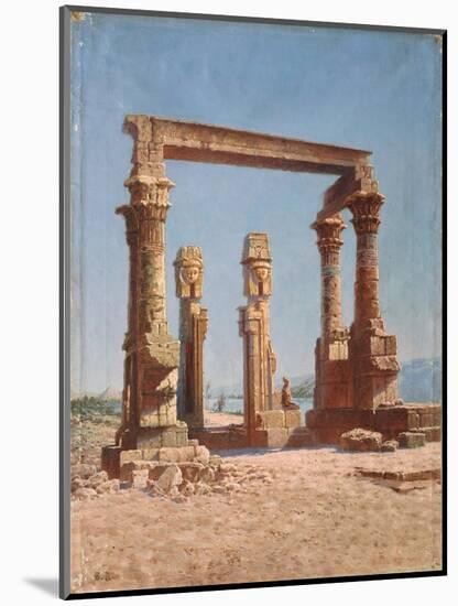 An Egypt Temple Ruin-Vasili Vasilyevich Vereshchagin-Mounted Giclee Print