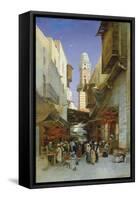 An Egyptian Bazaar-Hermann David Salomon Corrodi-Framed Stretched Canvas