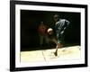 An Egyptian Boy Shows off His Ball Skill as He Plays Soccer with a Friend on the Steets of Cairo-null-Framed Photographic Print