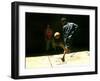 An Egyptian Boy Shows off His Ball Skill as He Plays Soccer with a Friend on the Steets of Cairo-null-Framed Photographic Print