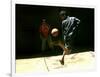 An Egyptian Boy Shows off His Ball Skill as He Plays Soccer with a Friend on the Steets of Cairo-null-Framed Photographic Print