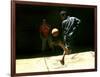 An Egyptian Boy Shows off His Ball Skill as He Plays Soccer with a Friend on the Steets of Cairo-null-Framed Photographic Print