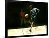 An Egyptian Boy Shows off His Ball Skill as He Plays Soccer with a Friend on the Steets of Cairo-null-Framed Photographic Print