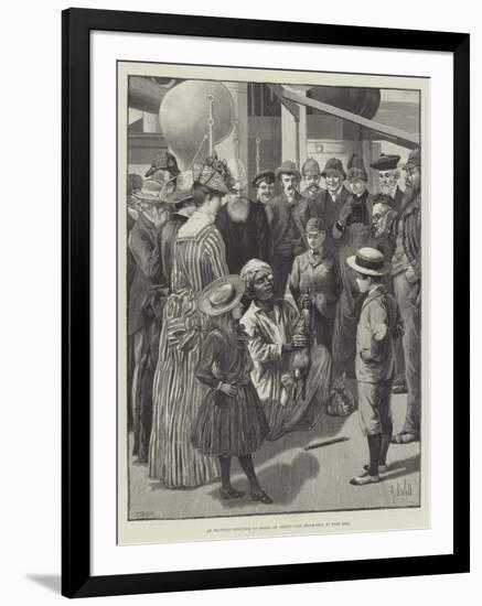 An Egyptian Conjuror on Board an Orient Line Steam-Ship at Port Said-null-Framed Giclee Print