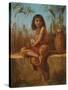 An Egyptian Flower Girl-Frederick Goodall-Stretched Canvas